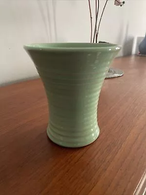 Buy Vintage Green Ribbed Lovatts Vase • 2.99£