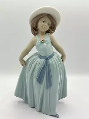 Buy Lladro 6275 - 'Rose'. Beautiful Figurine Of Girl In Blue Dress • 40£