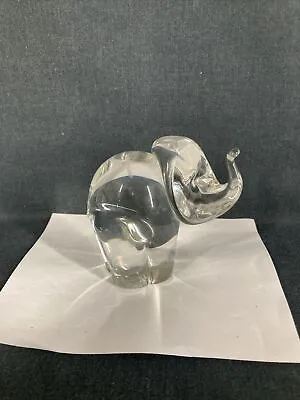 Buy Wedgwood Hand Made Crystal Glass  Elephant Paperweight  • 24.99£