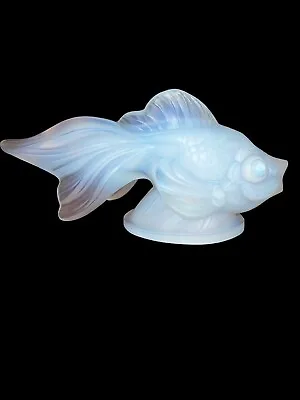 Buy Sabino Signed Opalescent Glass Fish Model Queue De Voile 5245, Art Deco Vintage • 464.68£