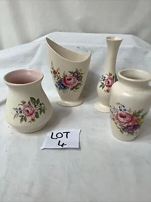 Buy AXE VALE Pottery Set Of 4 Small Vases - LOT 4 • 7.95£