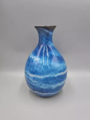 Buy A Studio Pottery Swedish, Signed, Carl Harry Stalhane Blue Lustre Vase. VGC. • 295£