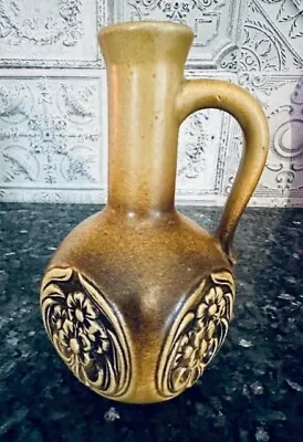 Buy Vintage Mid Century West German Pottery Jug Vase Kitsch 1960s Retro Mustard Old • 16.50£