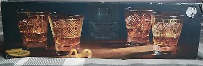 Buy Marks And Spencer M&S Home Manhattan Glass Tumblers X4 T34/5447T • 12.99£