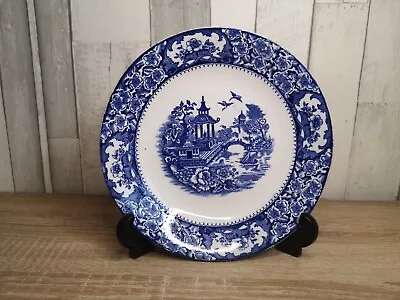 Buy Vintage Olde Alton Ware Small Blue On White Willow Pattern Dinner Plate • 7£