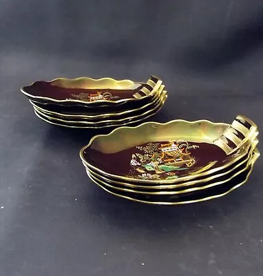 Buy ONE PAIR Carlton Ware Rouge Royale Lustre Mikado Pattern Serving Dishes • 29.99£