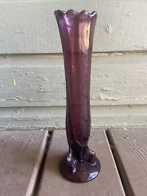 Buy Vintage Dugan Amethyst Twig Swung Vase 10” Tree Roots Purple Depression • 21.10£