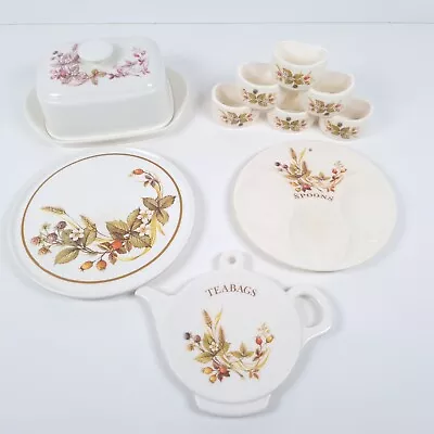 Buy M&S Harvest Melamine Bundle Teapot Stand Teabags Spoons Napkin Rings Butter Dish • 17.71£