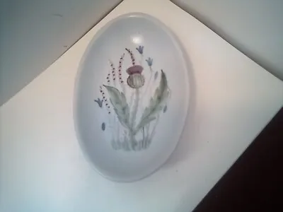 Buy Buchan Pottery Stoneware Oval Dish/Bowl Thistle Harebell Pattern 17 Cm • 12£