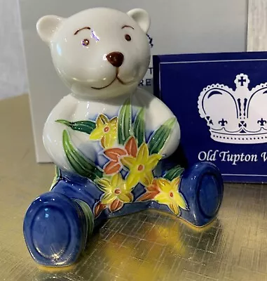 Buy Old Tupton Ware Teddy Bear Tubed Lined Porcelain With Flowers Perfect Boxed • 16.99£