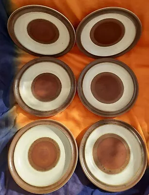 Buy Denby Potters Wheel Vintage X6 Small Side Plates Very Good Condition. • 14£