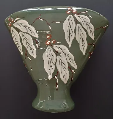 Buy C H Brannam Pottery (Barnstaple) Fan Shaped Vase • 9.99£