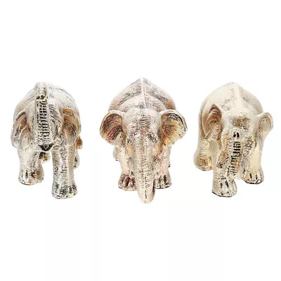 Buy  3 Pcs Elephant Ornaments Miniature Retro Decor For Car Dining Table • 22.35£
