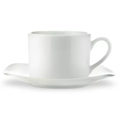 Buy Royal Worcester Classic White Tea Cup & Sqaure Saucer • 7.95£