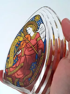 Buy Wedgwood England Glass 1980 Christmas Angel Paperweight~Etched/ Signed Wedgewood • 25.99£