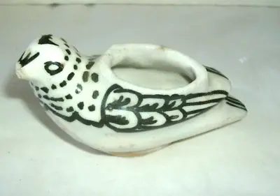 Buy Antique Middle East Hand Painted Figural Pottery Bird, 4 1/2  Long. 2 1/4  Tall, • 142.08£