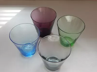 Buy Scandinavian Colourful Shot Glass Set 1960s Mid Century Modern • 26£