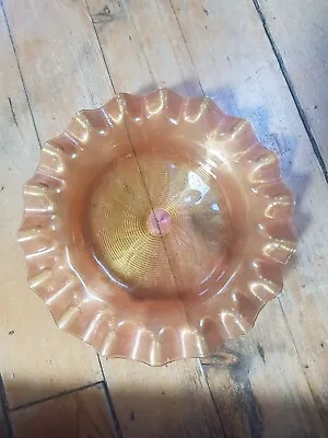 Buy Ruby Cranberry Glass Threaded Glass Bowl Art Nouveau Antique 8.5  Diameter • 15£