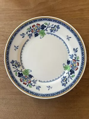 Buy Antique F Winkle & Co Colonial Whieloon Ware Floral & White Plates C1890-1930 • 4.99£