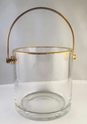 Buy Vintage BACCARAT French Crystal Champagne Ice Bucket Ice Pail Gold Swing Handle • 89.92£