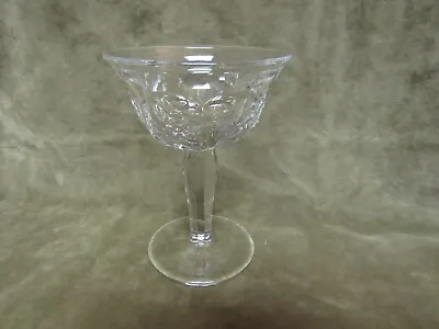 Buy Vintage 1930's Clear Glass Tall Sherbet Champagne Stem Panel W/Diamonds Design • 9.48£