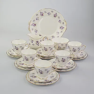 Buy Duchess Bone China, 21 Piece Tea Set, Violets • 50£