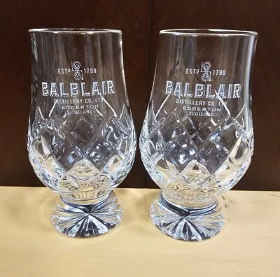Buy 2 X Balblair Glencairn Cut Crystal Whisky Glasses • 49.99£