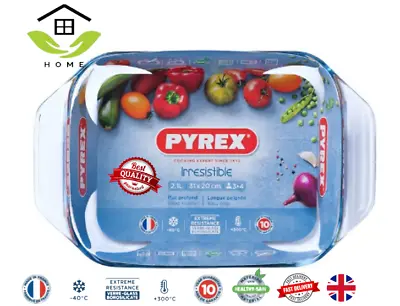 Buy PYREX Irresistible Rectangular Glass Oven Dishes Easy Grip- All Sizes • 14.99£