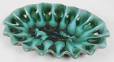 Buy Vintage BMP Canada BLUE MOUNTAIN POTTERY Hand Made Scalloped Bowl Dish 13 3/4  • 34.47£