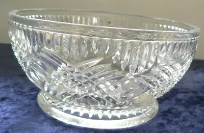 Buy Vintage Clear Glass Sweets Or Nibbles Bowl Heavy Pattern Design In Base Of Dish • 3.99£