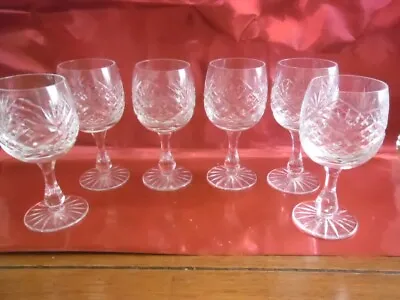 Buy 6 Cut Glass/crystal Sherry Glasses • 12.50£