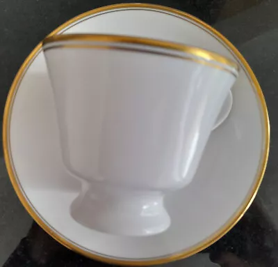 Buy Spode Eternity Gold -footed Teacup & Saucer- Bone China-  Y8637- Made In England • 5.50£