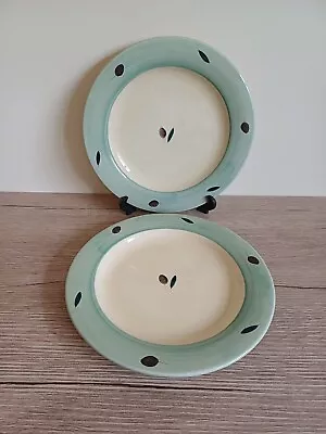 Buy Poole Fresco 10.5 Inch Dinner Plates X 2 - Green - Excellent - 1st Quality  • 44£