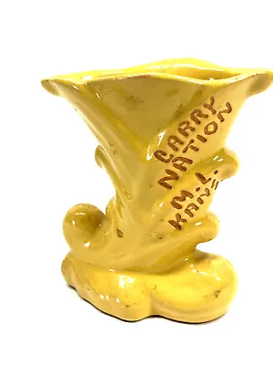 Buy Vtg Dryden Pottery Vase Carry Nation Medicine Lodge Kansas KS  • 72.03£