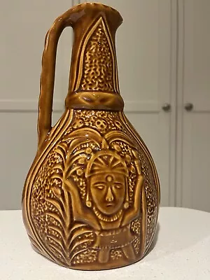 Buy Vintage Sadler Vase Pottery Ceramic Tan Colour Relic Reliefs Display Collection • 18.95£