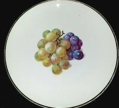 Buy Thomas Germany  8271 42  Green Black Grapes Fruit Pattern 7¾ Inch Plate C1953-60 • 9.99£