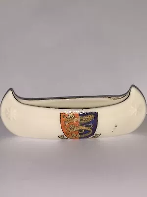 Buy Vintage Crested China Canoe. Hastings Crest. British Made. VGC. • 3.99£