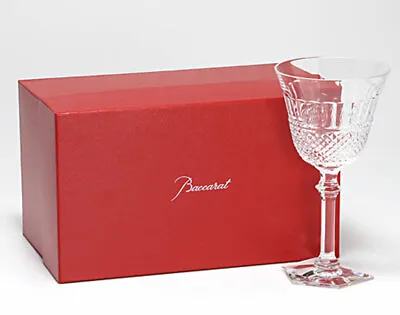 Buy $220 Baccarat Heritage Diamant Crystal Water Goblet 7.5in Glass 10oz Mint In Box • 189.66£