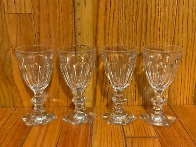 Buy 4 Baccarat Crystal HARCOURT Wine Glass 5 1/8  Tall & 2 1/2” Across Top • 331.27£