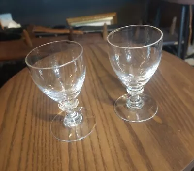 Buy Pair Of Antique Victorian Wine Glass Goblet Small Rummer • 33£
