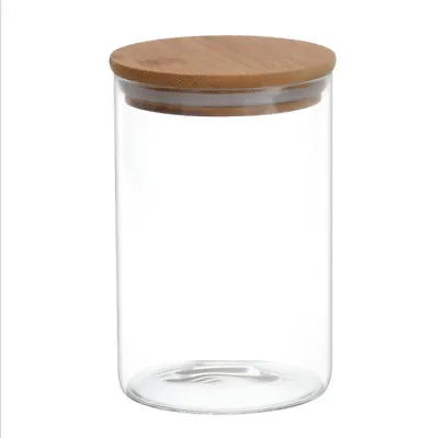 Buy 3 X Glass Storage Jars With Bamboo Lids Airtight Kitchen Storage  1000ml 1400ml • 13.50£