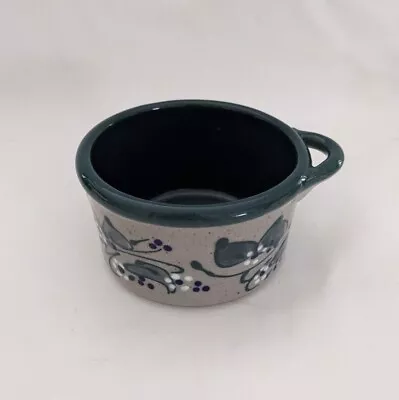 Buy Great Bay Pottery Crock Speckled Gray Green Leaves White Flowers 4.25  • 12.48£