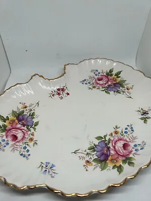 Buy Old Foley James Kent  Floral Abstract Plate Dish Platter Serving Tray 9.5 #LH • 5.69£