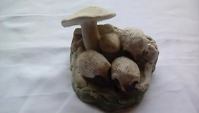 Buy Small Cotswold Pottery Ornament With Toadstools And 3 Hedgehogs. • 6.99£