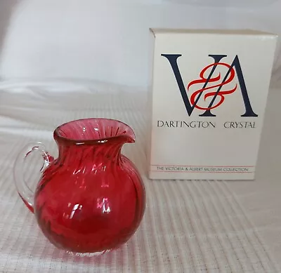 Buy Dartington Cranberry Glass Decorative Small Jug -  Boxed, Signed, Vintage - New • 7.99£
