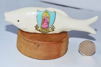 Buy Crested Ware China Model Of A Fish With Bodmin Coat Of Arms • 4.79£