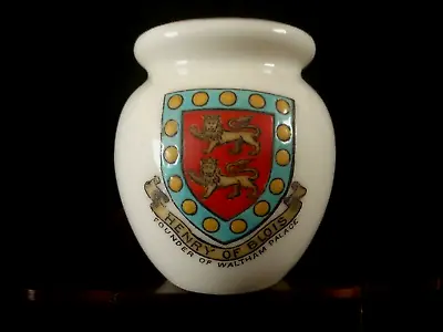 Buy Goss Crested China - HENRY OF BLOIS, WALTHAM PALACE - Windsor Urn - Goss. • 5.50£