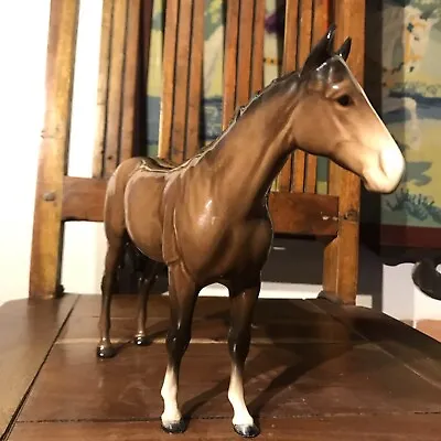 Buy Beswick Stunning Early Large Brown Gloss  'Bois Roussel 'Racehorse Model 701 A/f • 14.99£