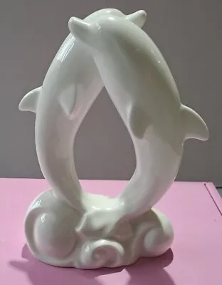 Buy Coalport Moments Figure Dolphins Perfect Harmony Bone China White Gloss • 16.99£