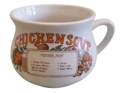 Buy Chicken Soup Mug Vintage Retro Ceramic Mug Recipe Bowl Great Christmas Gift. • 5.99£